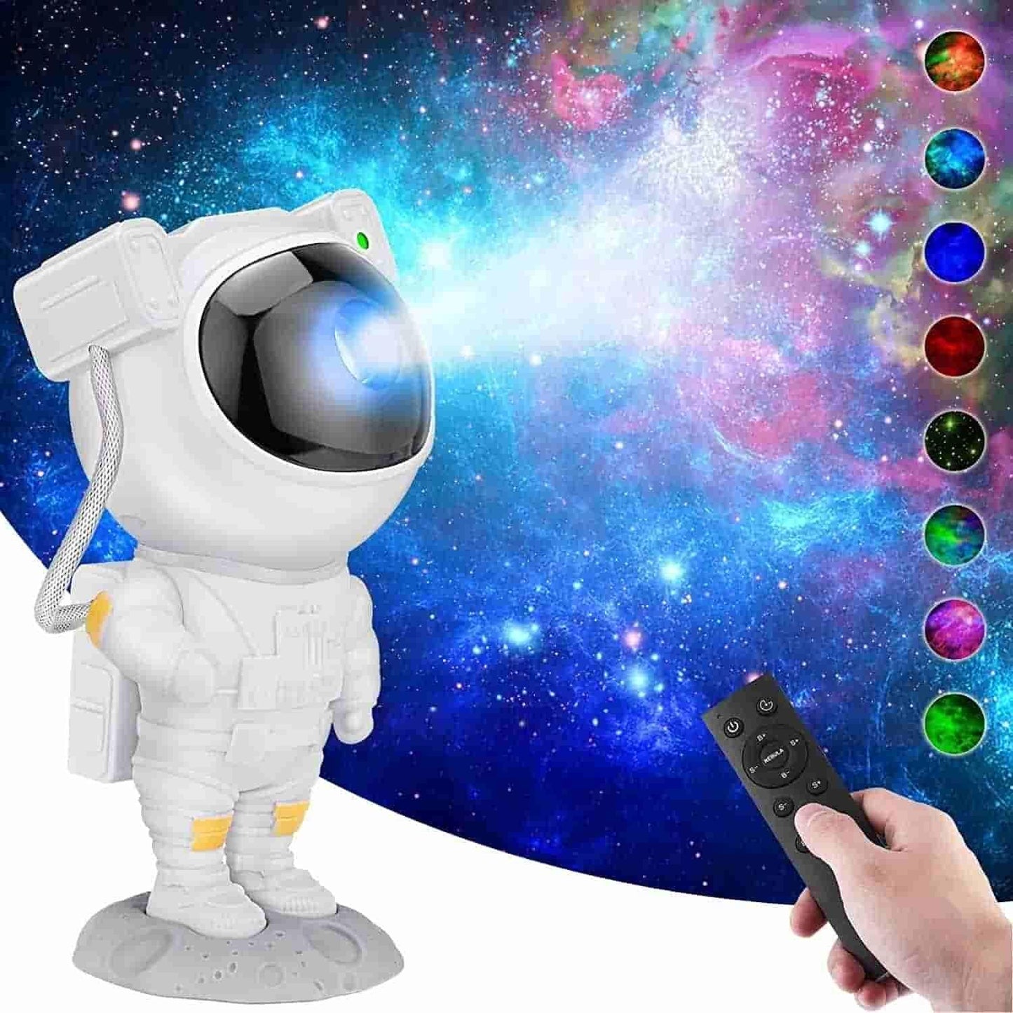 GalaxyGlow Astronaut – 360° Star Projector with Remote - ZyNova Tech
