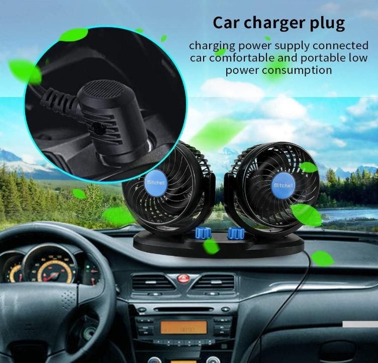 BreezeSpin CarCool – USB Silent 3-Speed Rotatable Car Air Circulation Fan - ZyNova Tech