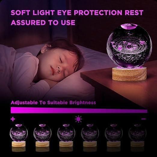 3D Crystal Lamp Ball(Assorted Design) a29m3r-st
