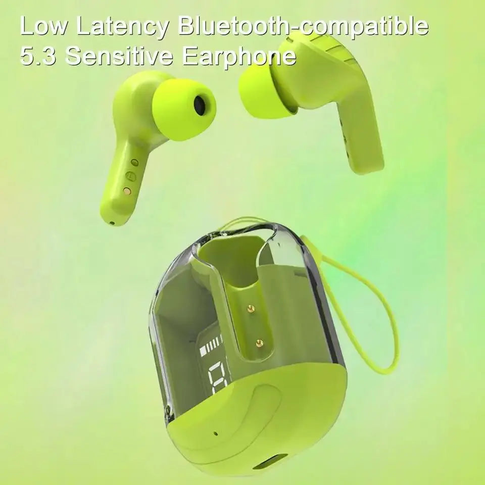 Crystal Portable LED Display Professional Clear Sound Wireless Earbuds a29m3r-st