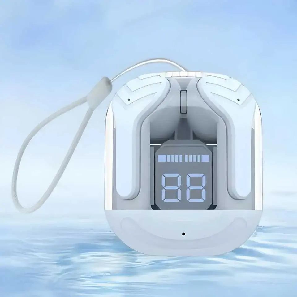 Crystal Portable LED Display Professional Clear Sound Wireless Earbuds a29m3r-st