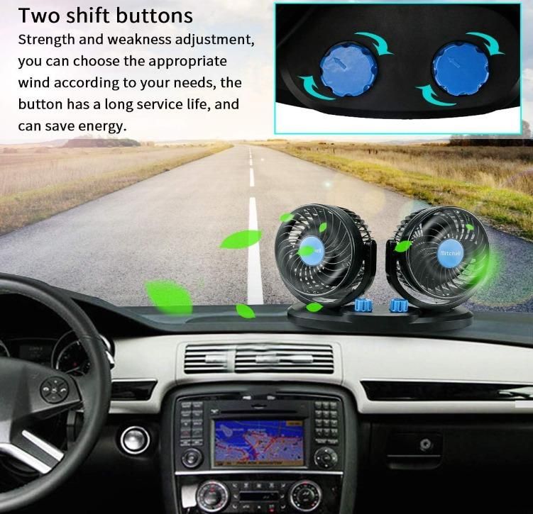 BreezeSpin CarCool – USB Silent 3-Speed Rotatable Car Air Circulation Fan - ZyNova Tech