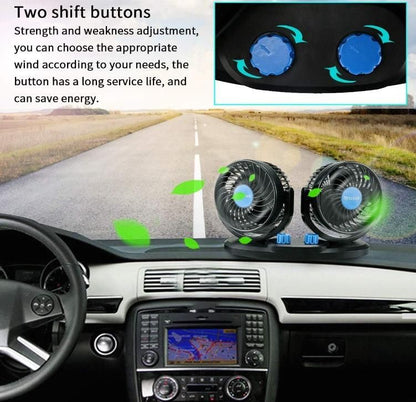 BreezeSpin CarCool – USB Silent 3-Speed Rotatable Car Air Circulation Fan - ZyNova Tech