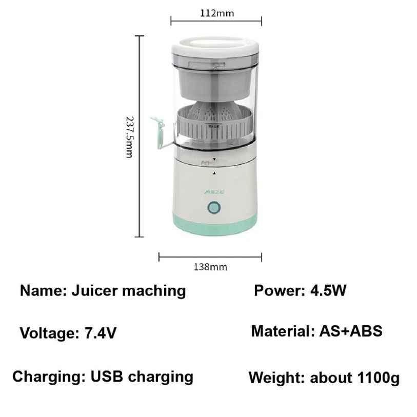 Portable USB Mini Electric Rechargeable Blender Fruit Fresh Juice Lemon Maker a29m3r-st