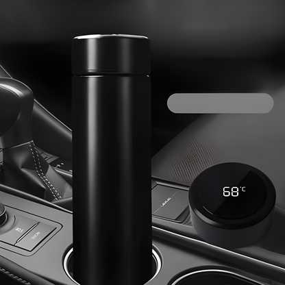 Stainless Steel Temperature Water Bottle Thermos, Double Wall Vacuum Intelligent Cup with LCD Smart Display (500 ML) a29m3r-st