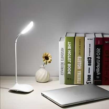 Flexible USB Led Desk Lamps/Table Lamp Study Reading Lamp USB Rechargeable Led Touch Led Lamp - White Table Lamp  (21 cm, White) a29m3r-st