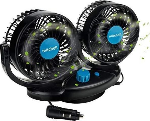 BreezeSpin CarCool – USB Silent 3-Speed Rotatable Car Air Circulation Fan - ZyNova Tech