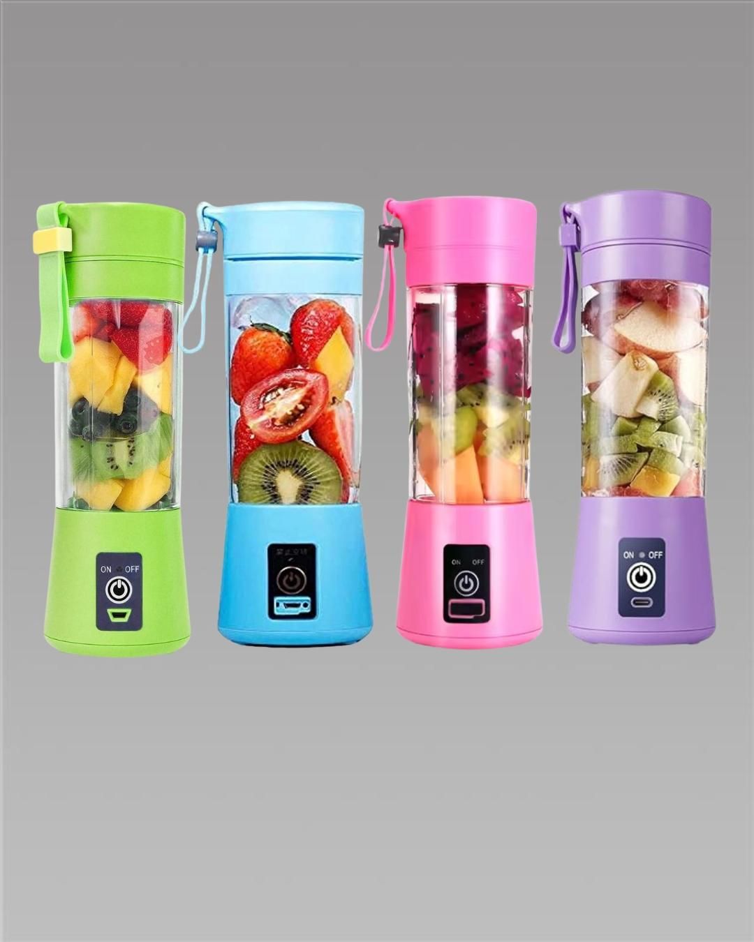 JuiceMate 6X – Portable USB Rechargeable Blender (380ml) - ZyNova Tech