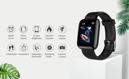 Combo Of Truly Earbuds Headset with Mic, & Bluetooth D116 Smart Watch with Heart Rate Monitor and Other Features a29m3r-st