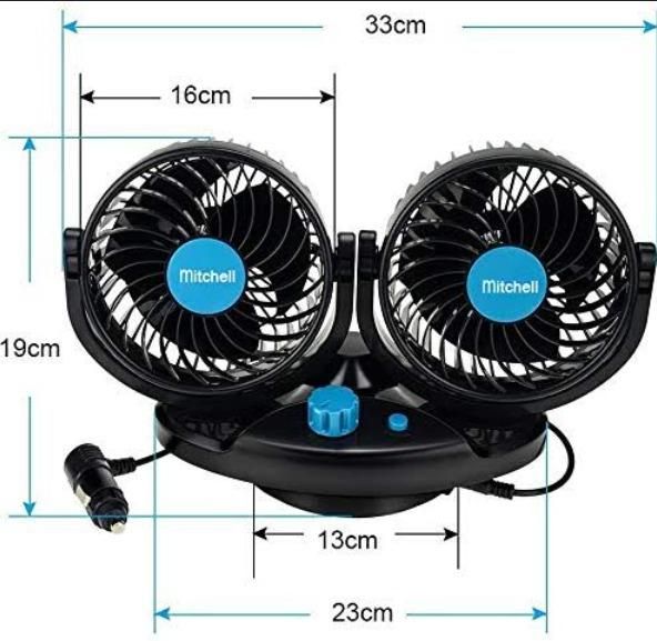 BreezeSpin CarCool – USB Silent 3-Speed Rotatable Car Air Circulation Fan - ZyNova Tech