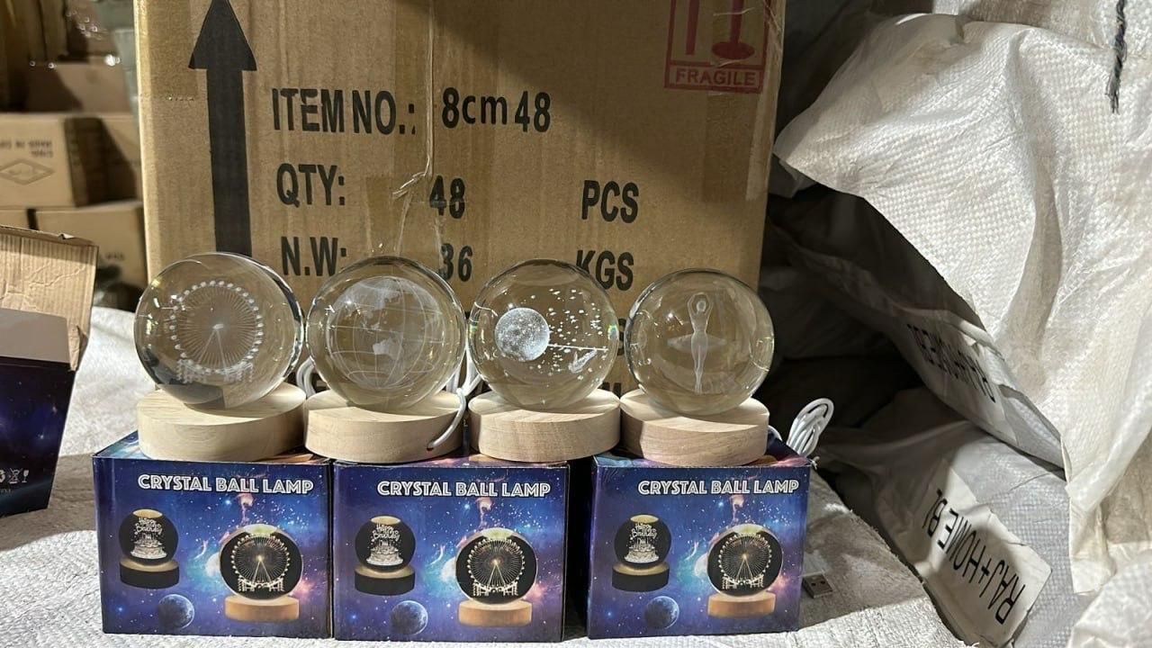 3D Crystal Lamp Ball(Assorted Design) a29m3r-st